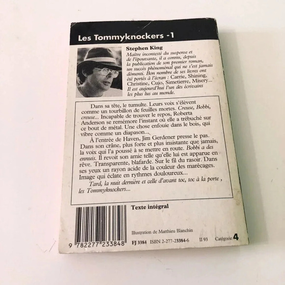 Vintage 90s Stephen King Les Tommyknockers  Volume 1 French Paperback Book - Picture 6 of 16